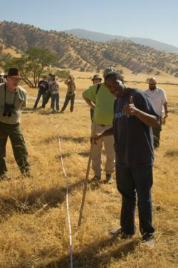 Tejon Ranch Conservancy California Naturalists learn how to monitor plant communities.